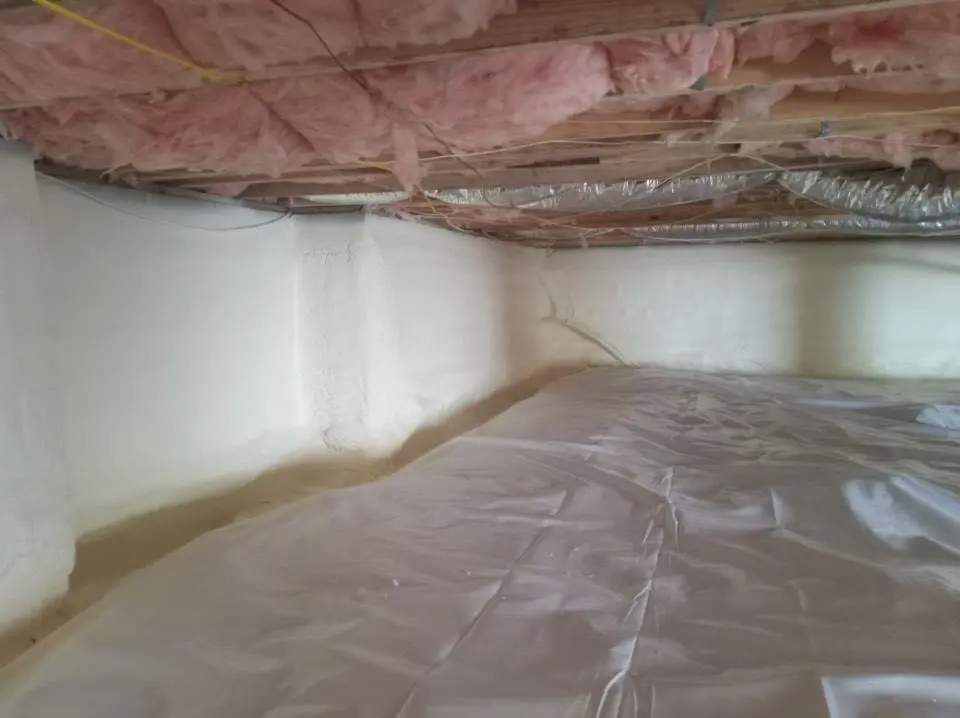 Crawl space encapsulation with closed-cell spray foam for Roof Leak Repair in Lynwood